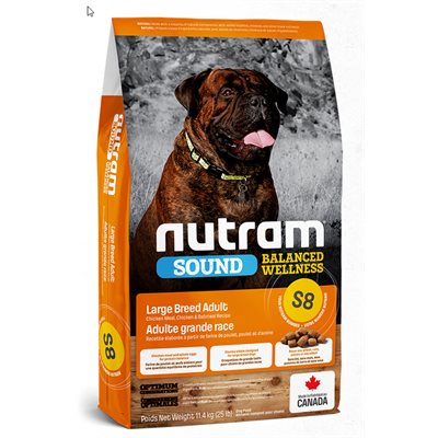 NUTRAM (S8) CHIEN GRANDE RACE- 25 LB